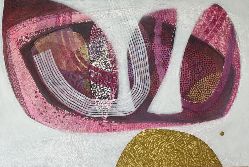Organic Pink Shapes by SAN STARLING — canvas wall art