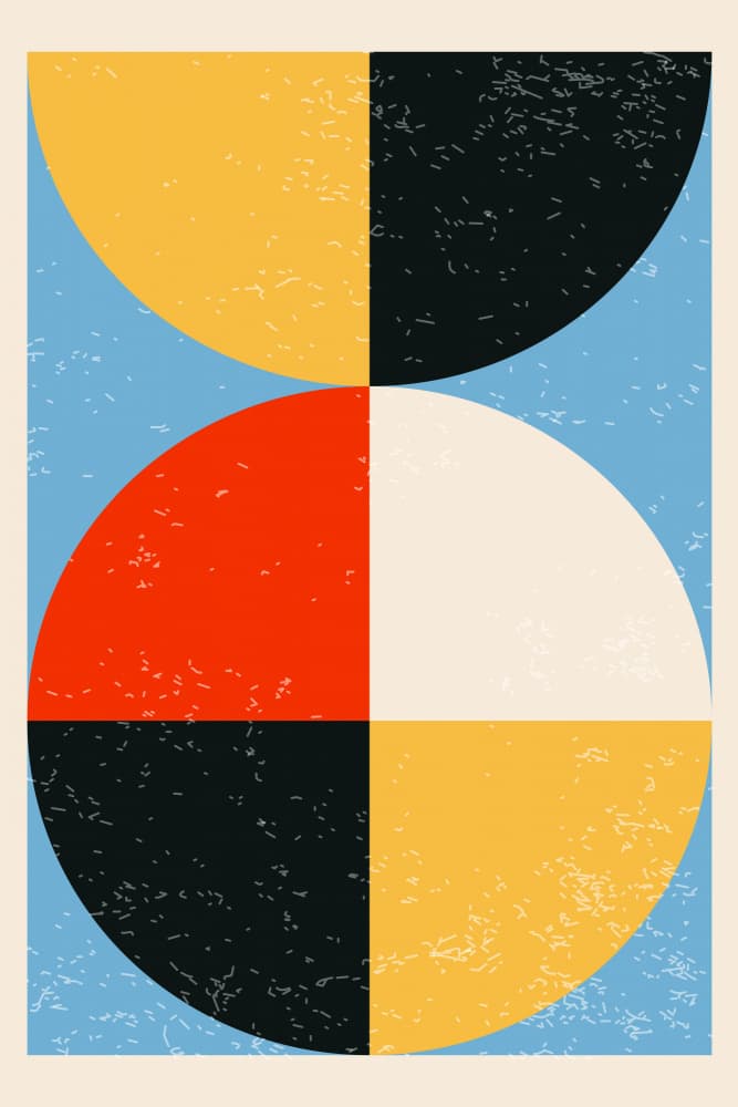 Geometric Color Block Shapes by jay stanley — canvas wall art
