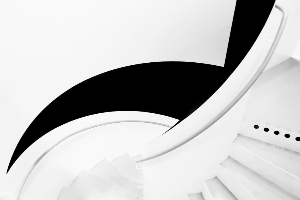 Abstract Spiral Staircase by Angelika Vogel — canvas wall art