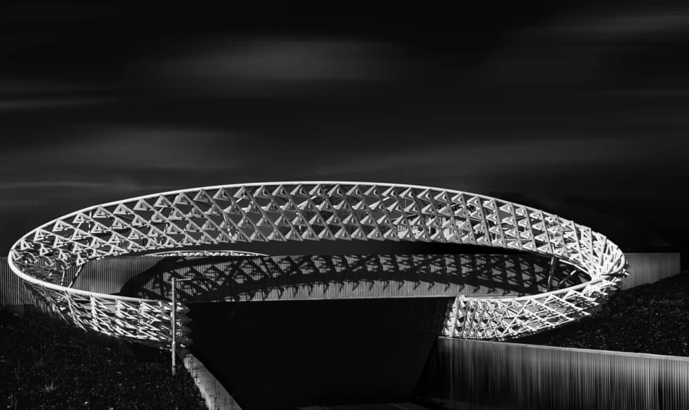 Circular Bridge Geometry by Greetje van Son — canvas wall art