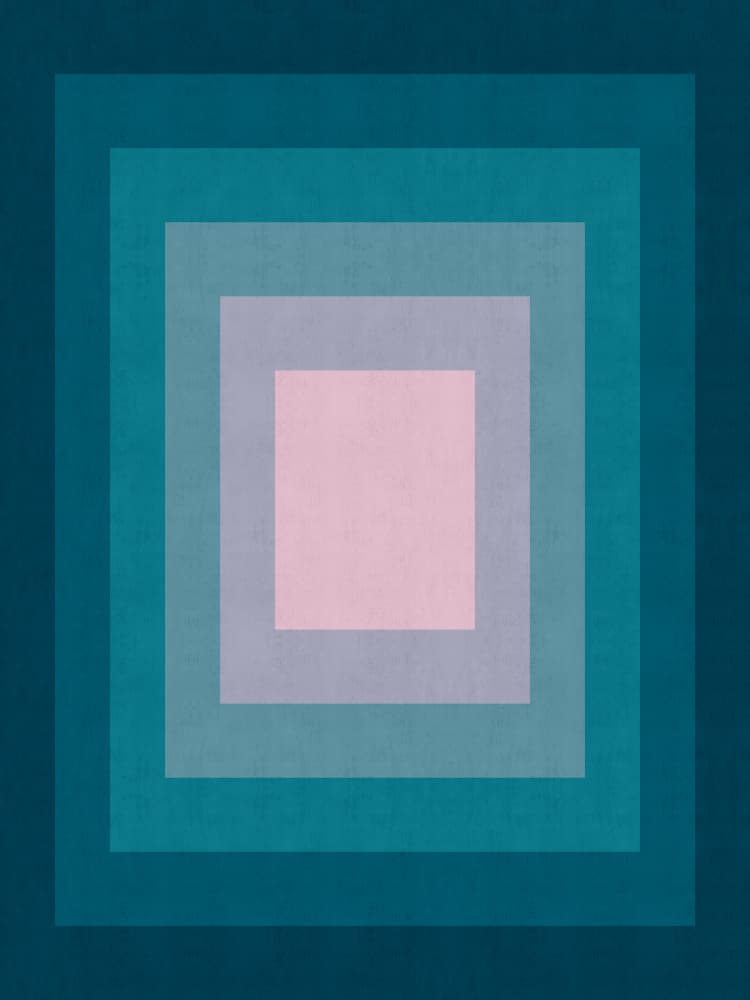 Concentric Color Blocks by Vitor Costa — canvas wall art
