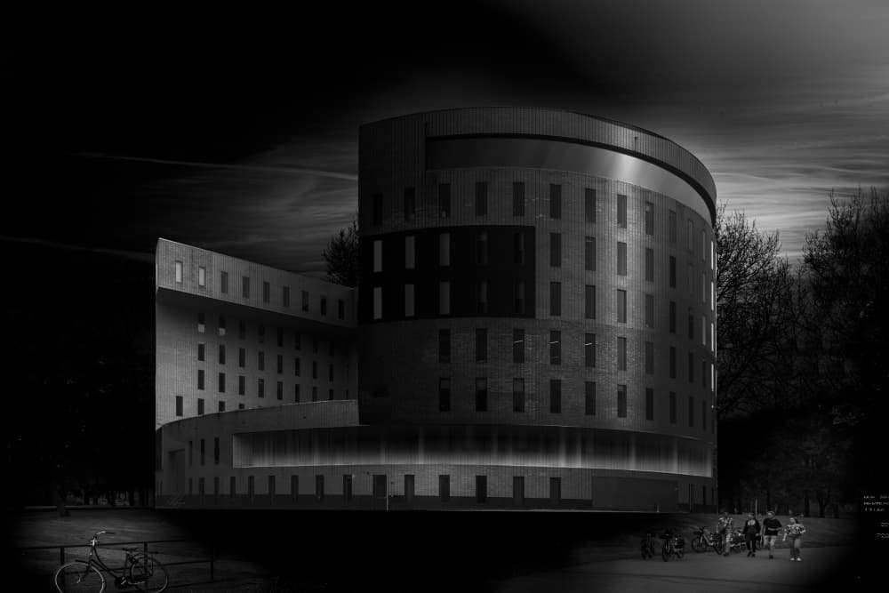 Sleek Urban Curve by Greetje van Son — canvas wall art