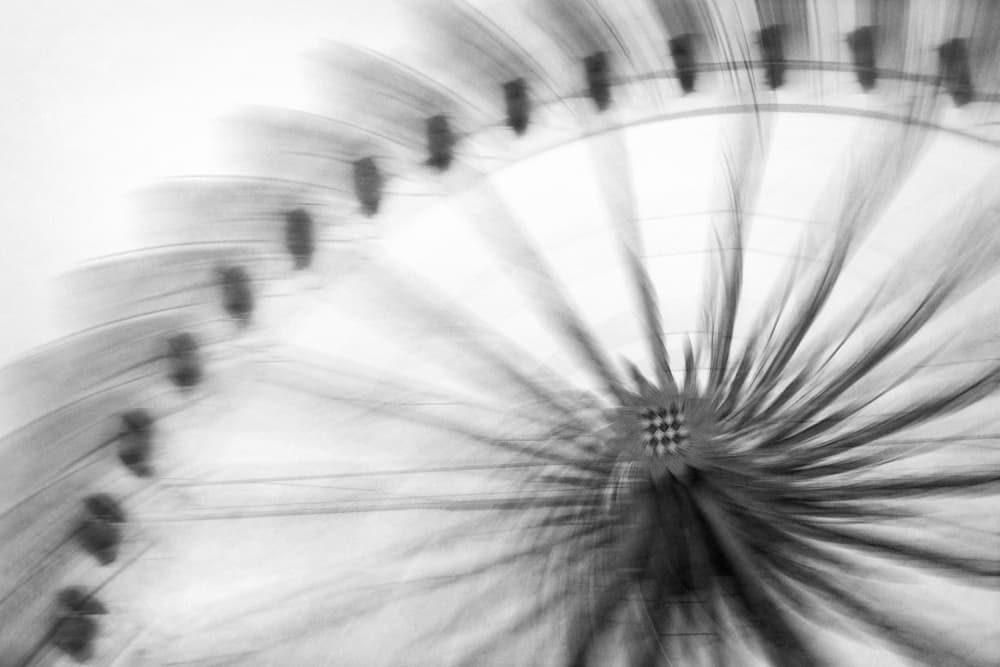 Spinning Ferris Wheel Motion by Roswitha Schleicher-Schwarz — canvas wall art