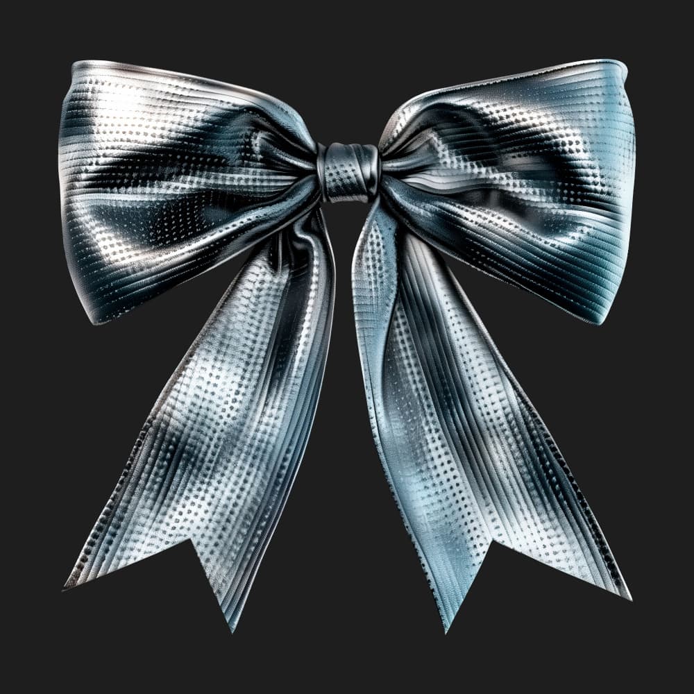Elegant Metallic Bow by Marika Barsrsind β canvas wall art