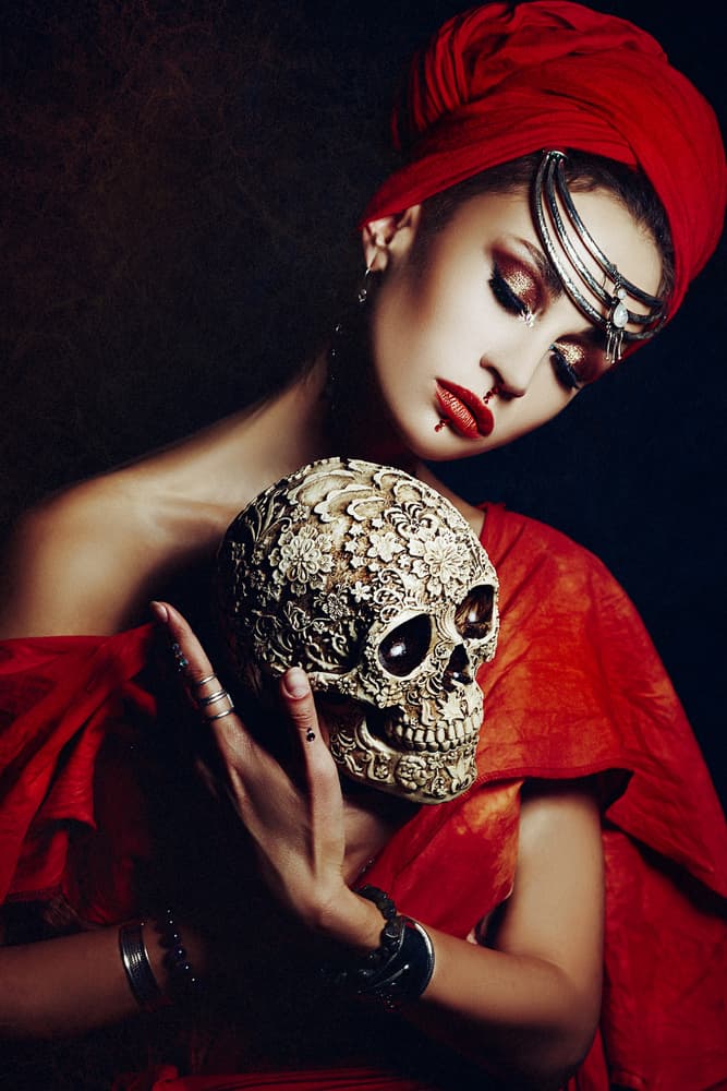 Mystical Skull Portrait by Ruslan Bolgov — canvas wall art