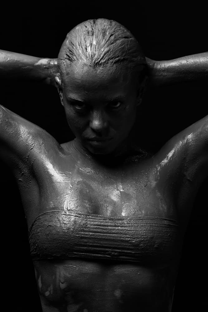 Muddy Woman Portrait by Boris Belokonov — canvas wall art