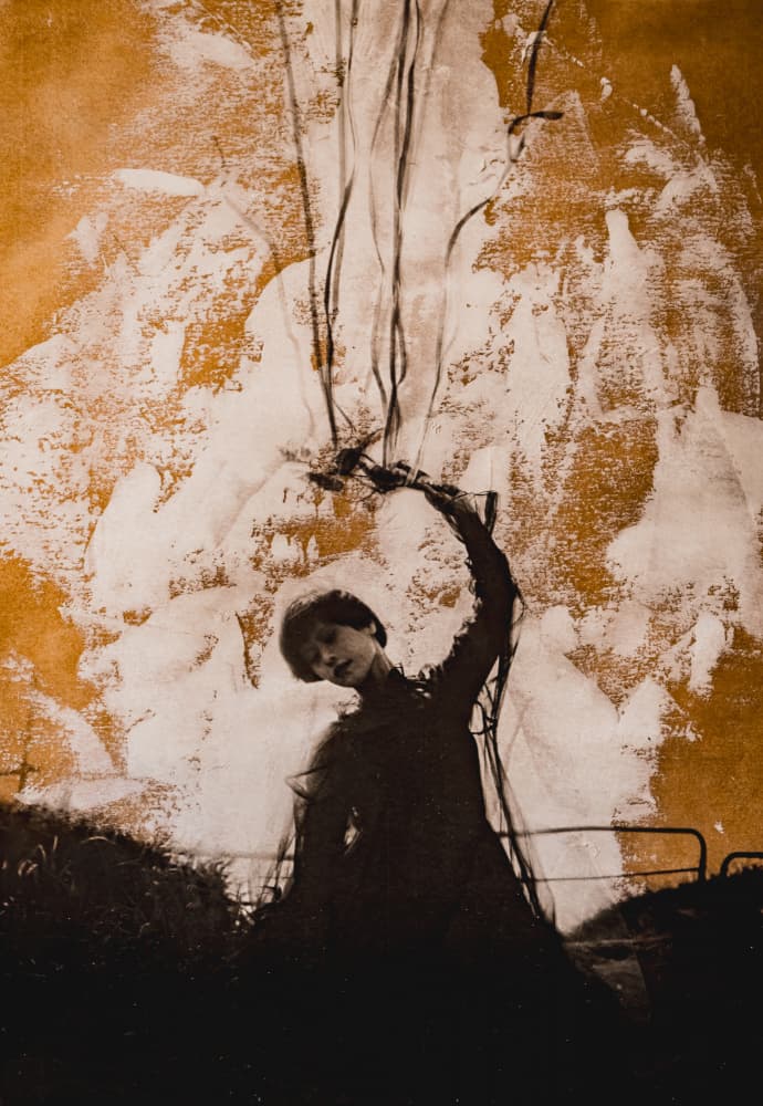 Ethereal Dancer With Strings by Kurosaki Sangan — canvas wall art