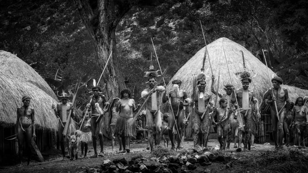 Indigenous Village Life by Pavol Stranak — canvas wall art