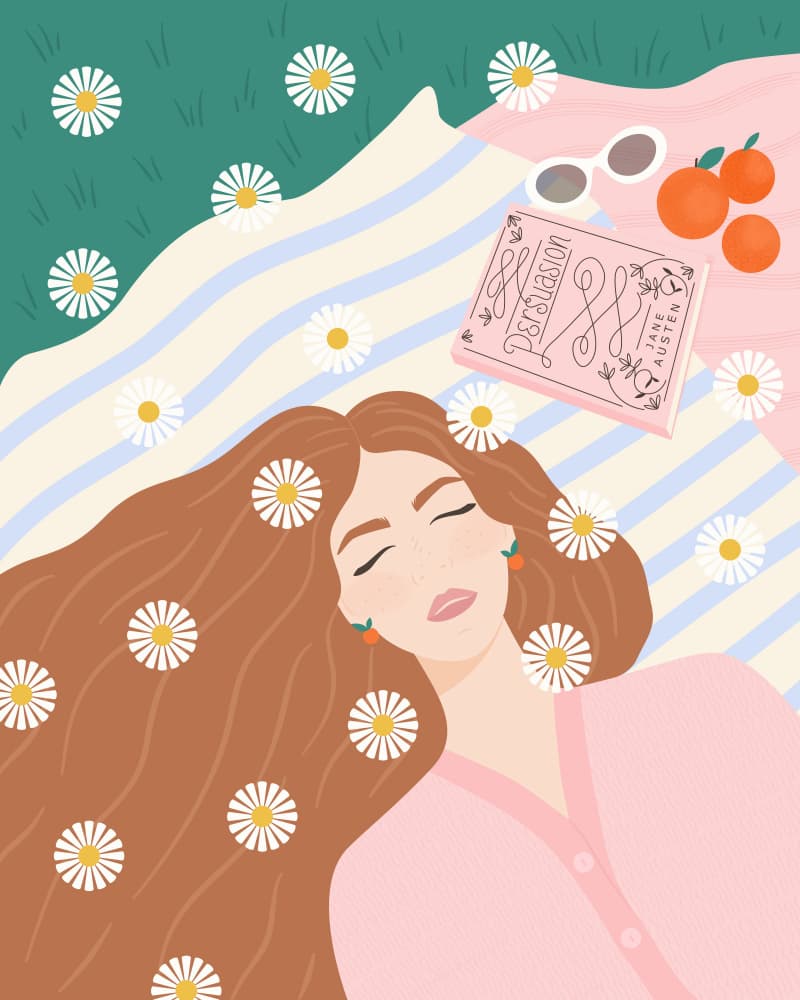 Relaxing Summer Picnic by Artprink — canvas wall art