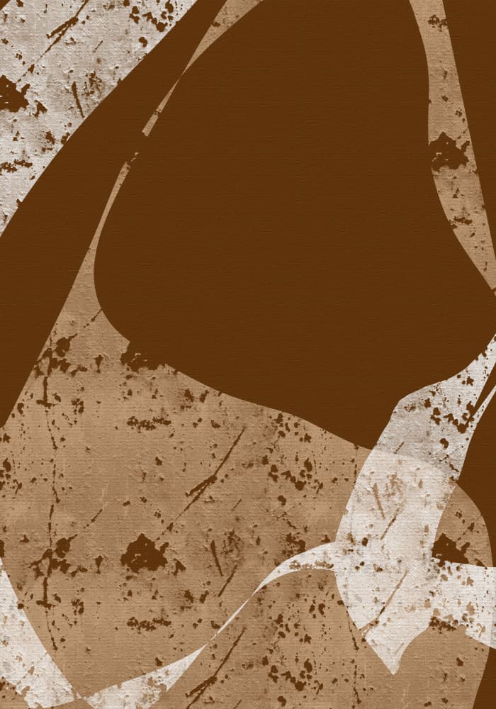 Earthy Flowing Forms by Yuli Saputra — canvas wall art
