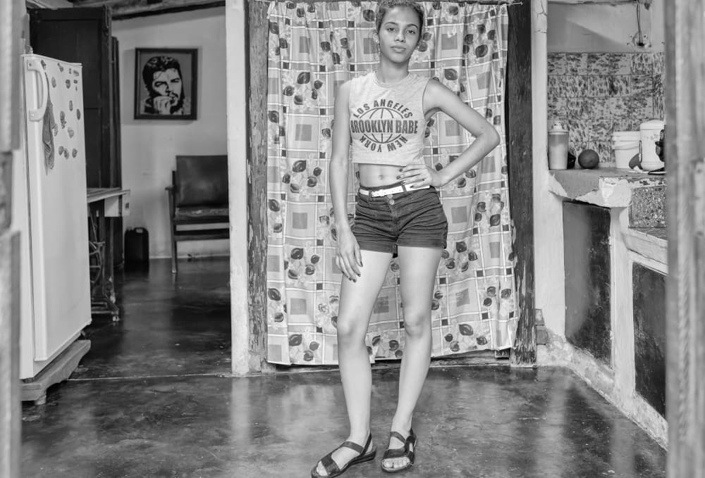 Confident Young Woman Portrait by Andy Bauer — canvas wall art