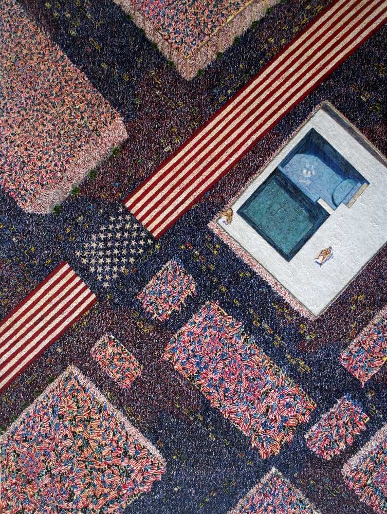 Fragmented American Cityscape by Anton Terziev — canvas wall art