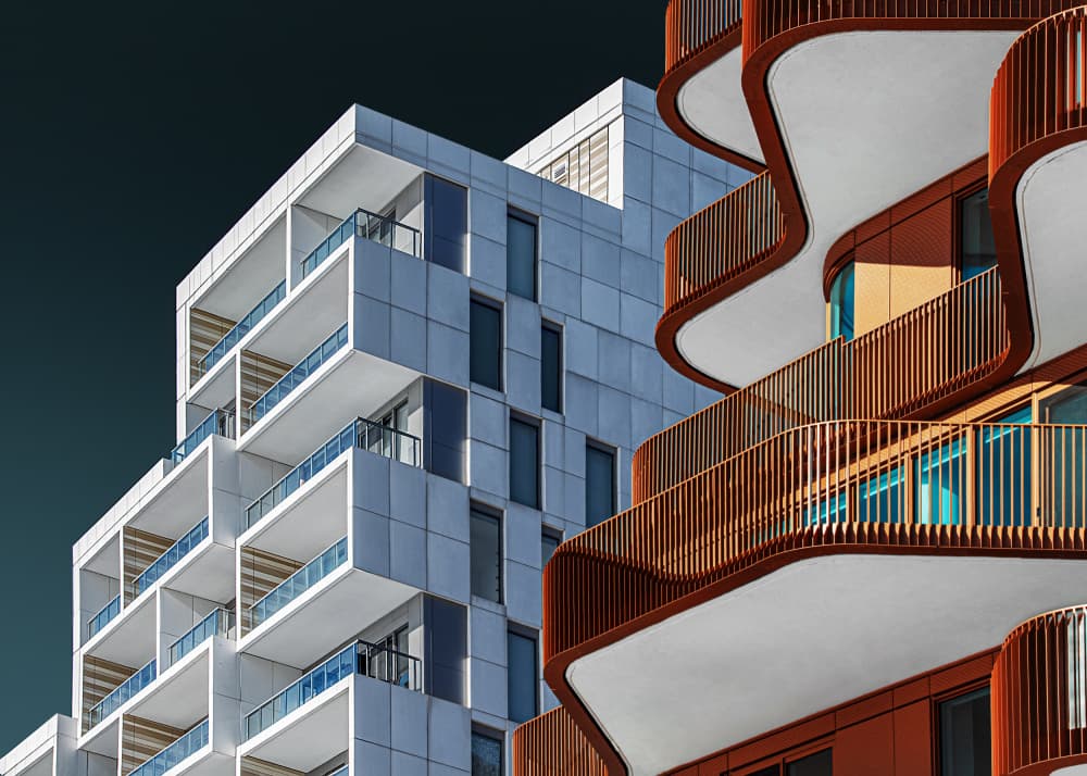 Modern Architectural Curves by Louie Luo — canvas wall art