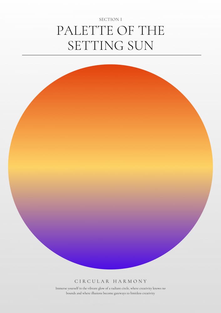 Radiant Sunset Palette by RS LAB STUDIO — canvas wall art