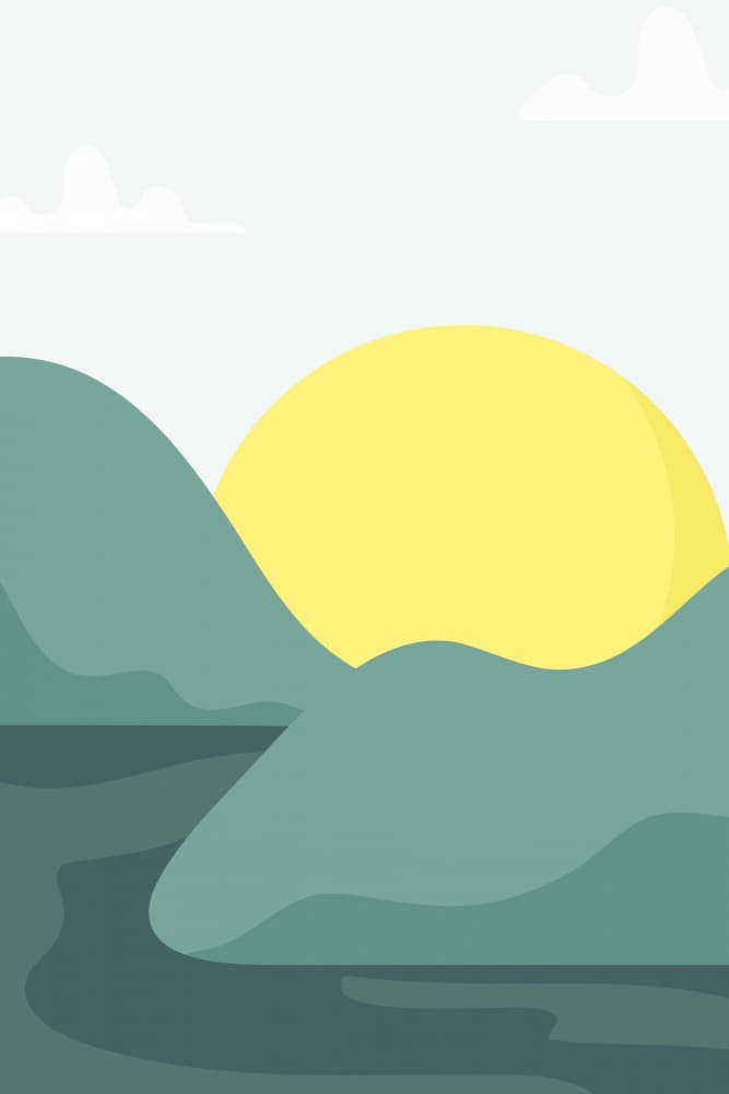 Peaceful Mountain Sun by jay stanley — canvas wall art