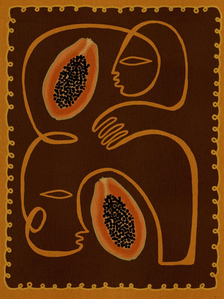 Fruit Fiesta 4 by Shatha Al Dafai — canvas wall art