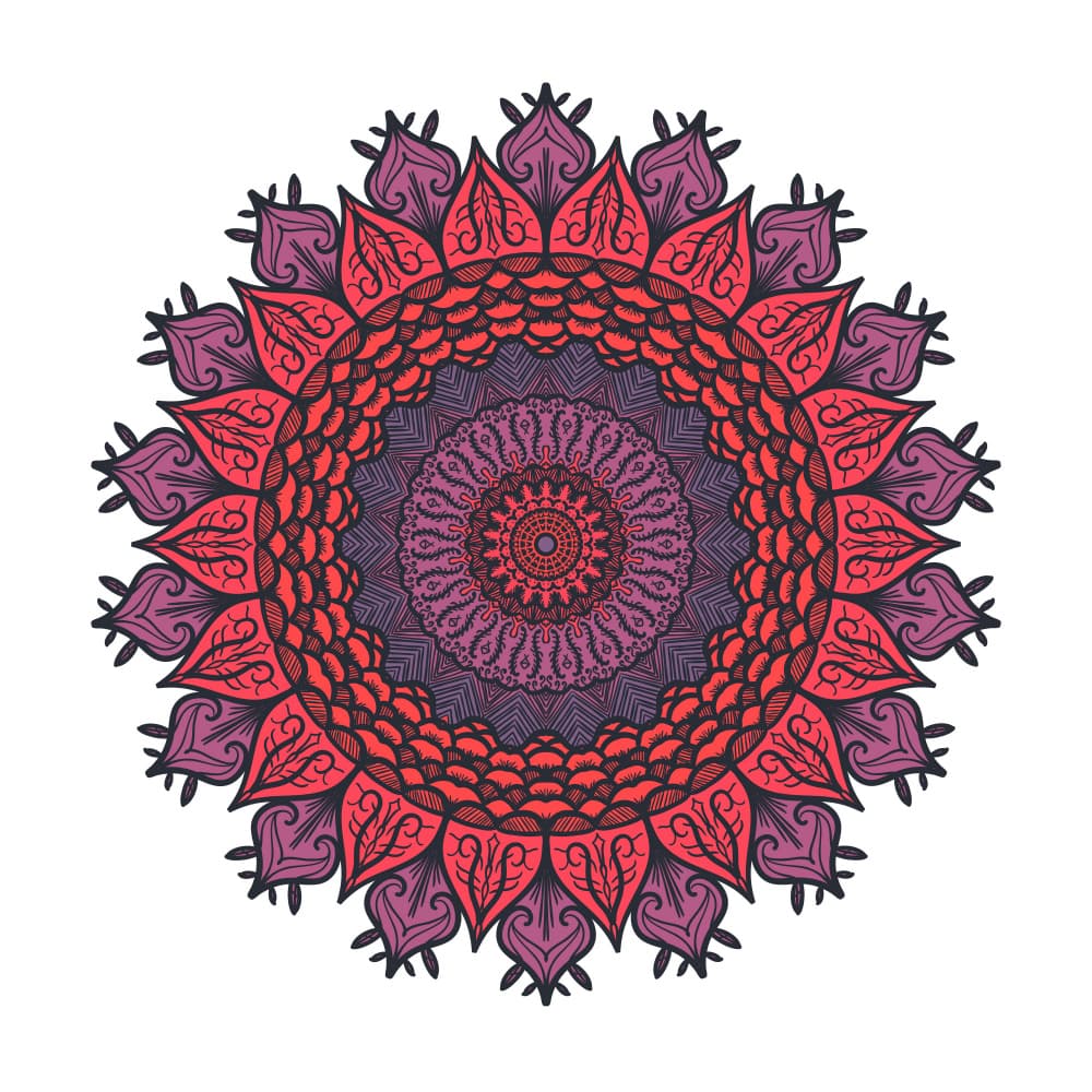 Vibrant Mandala Design by Marika Barsrsind β canvas wall art