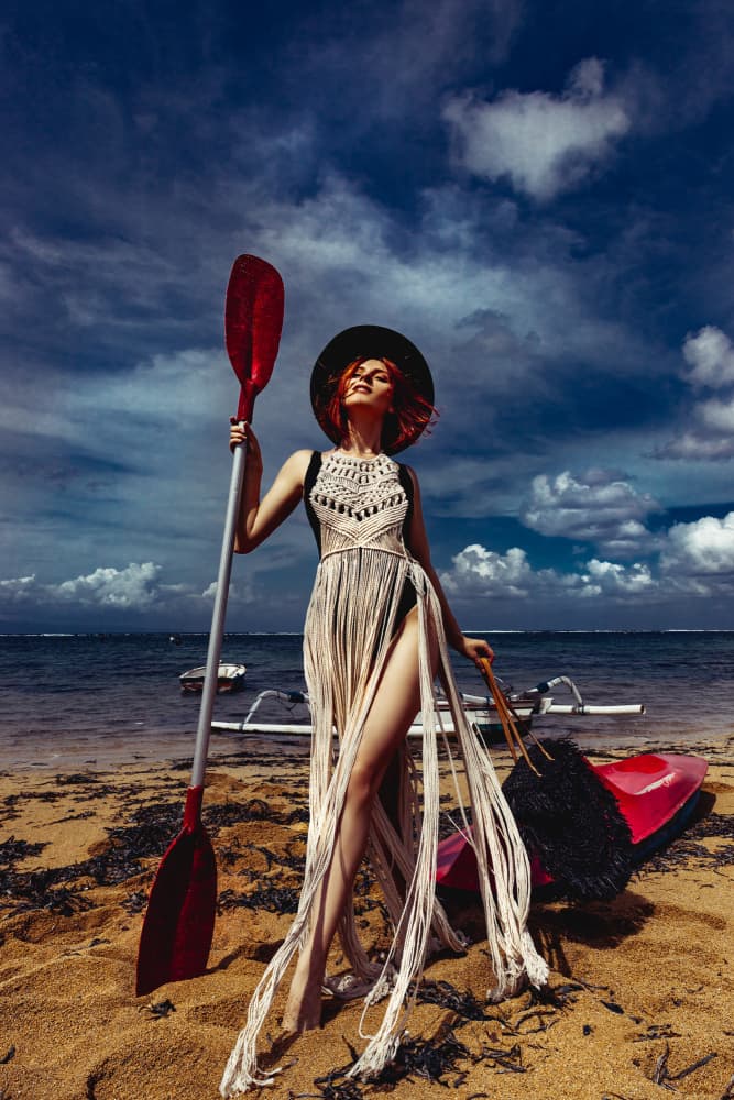 Bohemian Beach Paddle by Ruslan Bolgov — canvas wall art