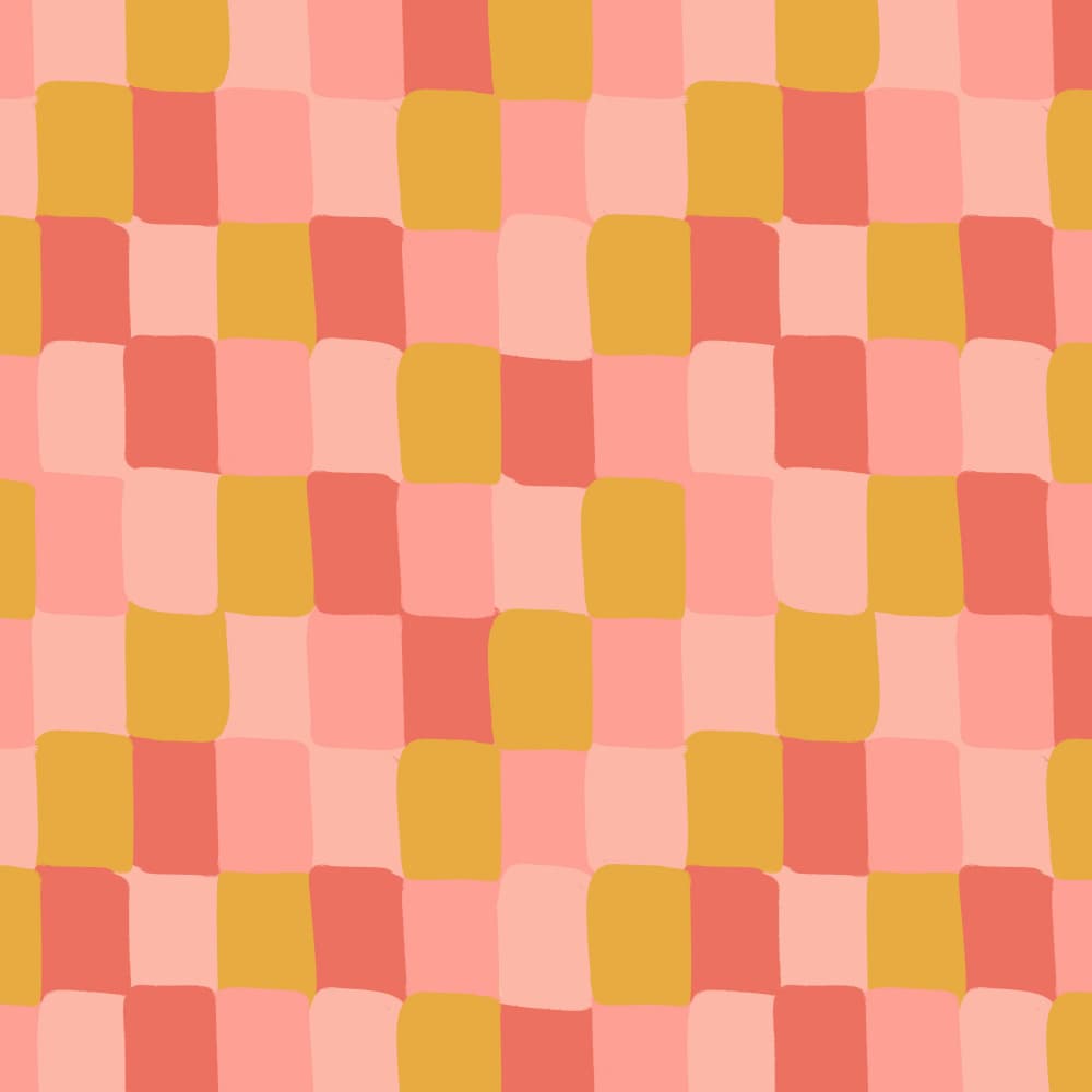 Modern Pastel Checkers by Carrie Cantwell — canvas wall art