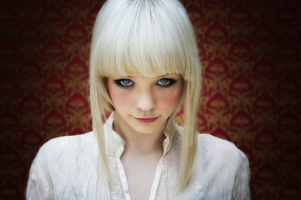 Intense Blonde Gaze by kenp — canvas wall art