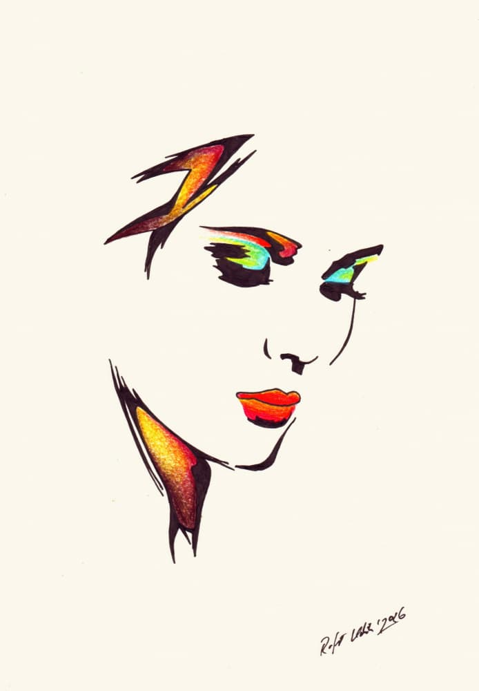 Vibrant Beauty Profile by Rafal Kulik — canvas wall art