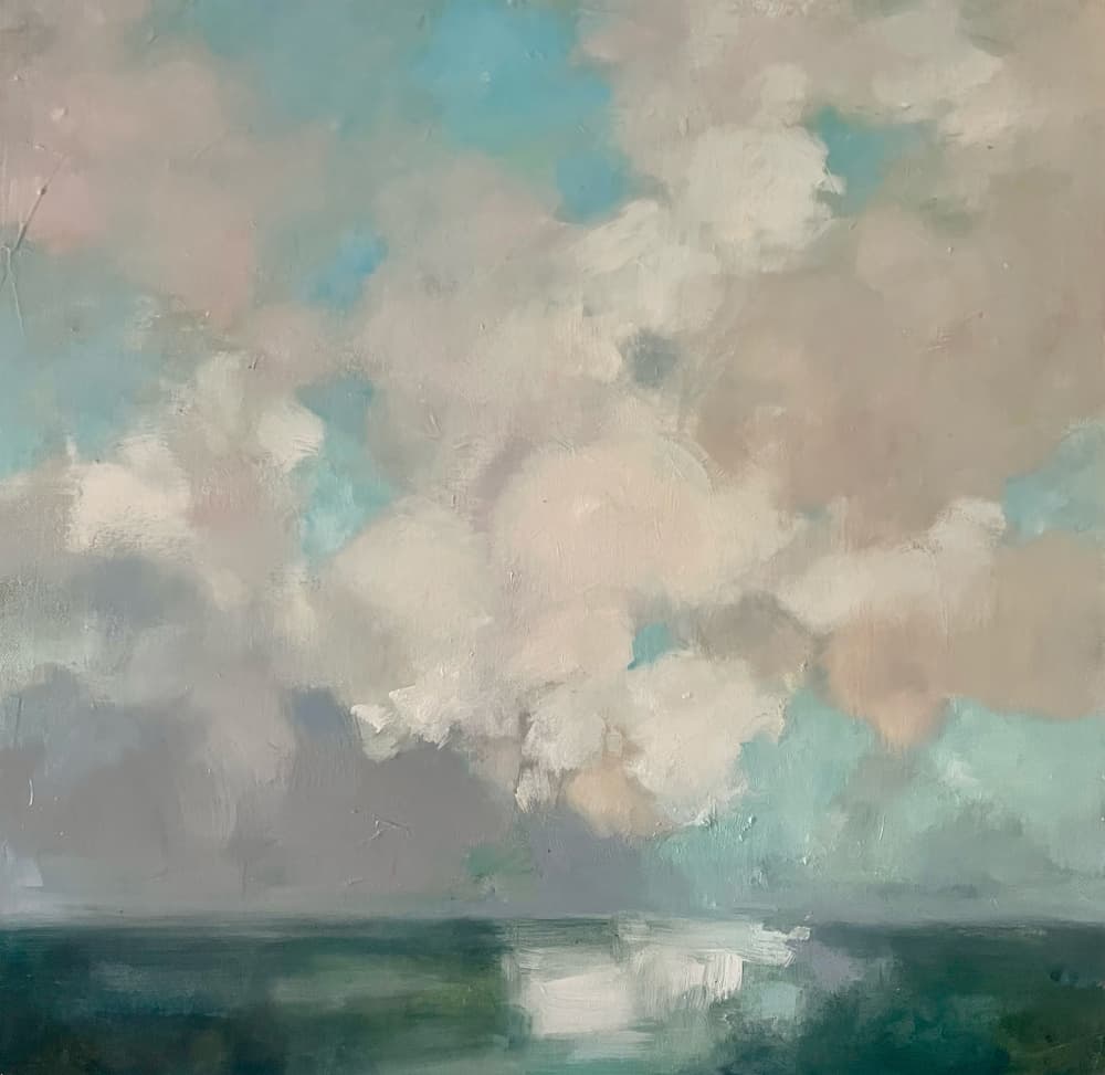 Serene Sky Reflections by Julia Purinton — canvas wall art