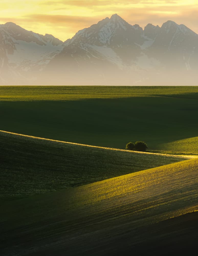 Rolling Hills Mountain Sunset by David Ilkovic EP AFIAP — canvas wall art