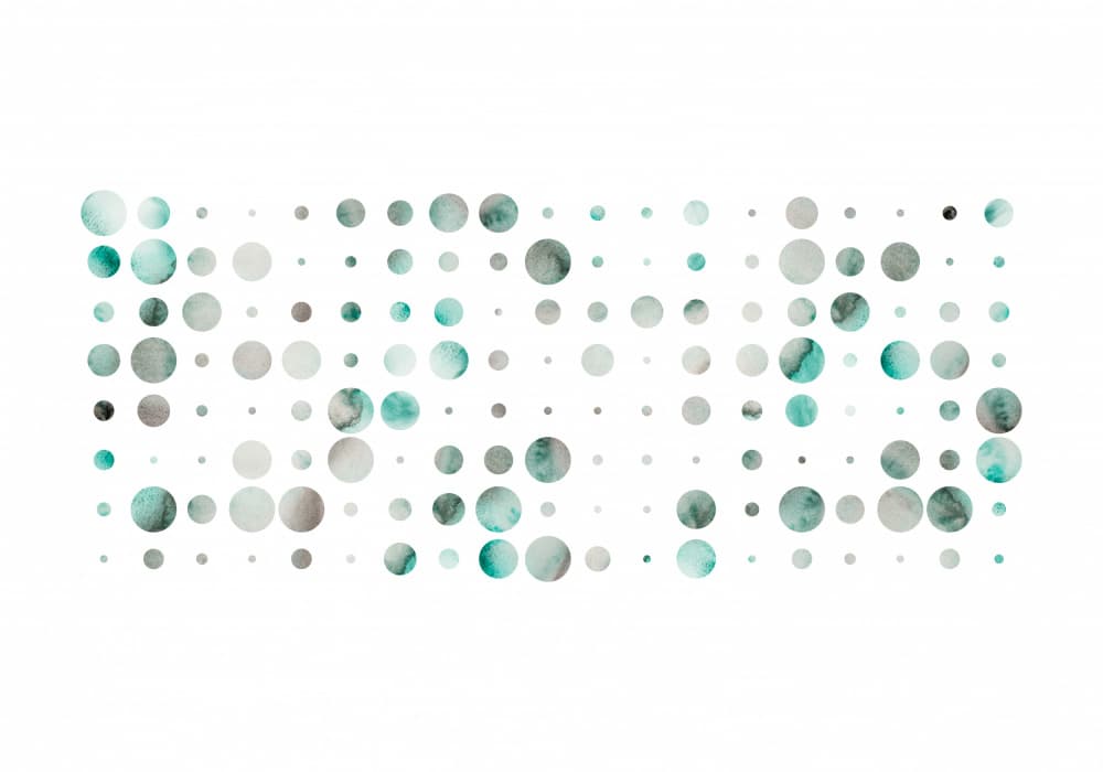 Watercolor Dot Pattern by Fabiana Silveira — canvas wall art