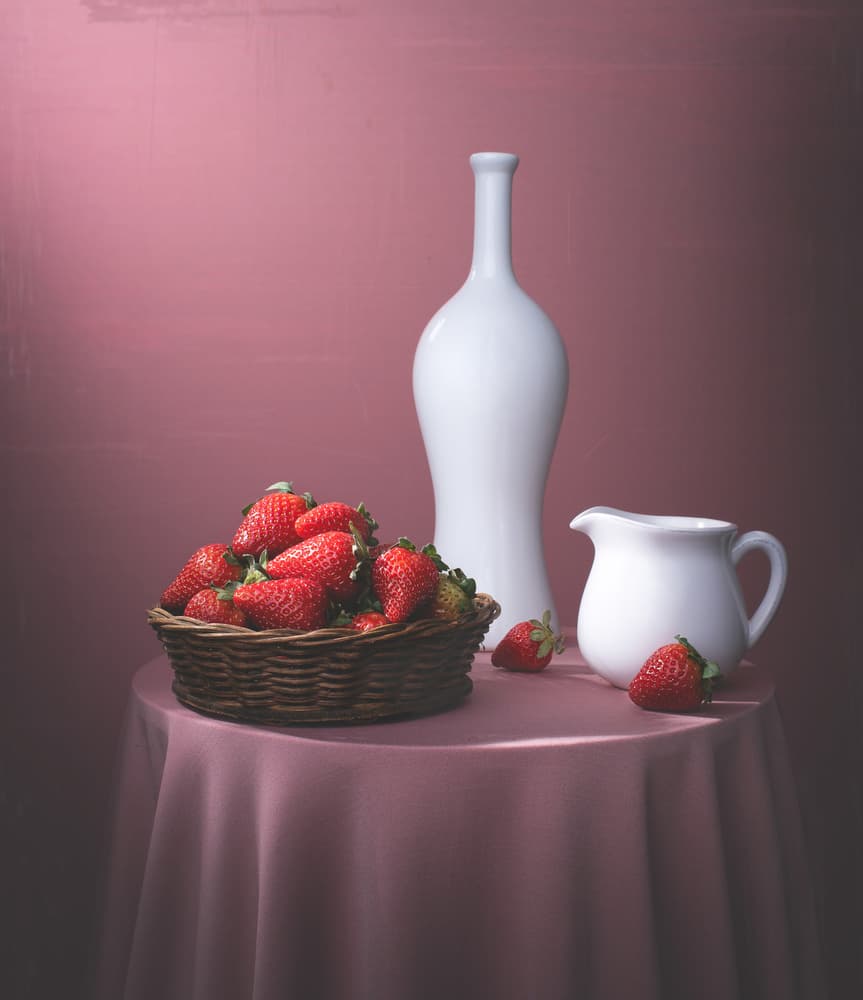 Fresh Strawberry Still Life by Margareth Perfoncio — canvas wall art