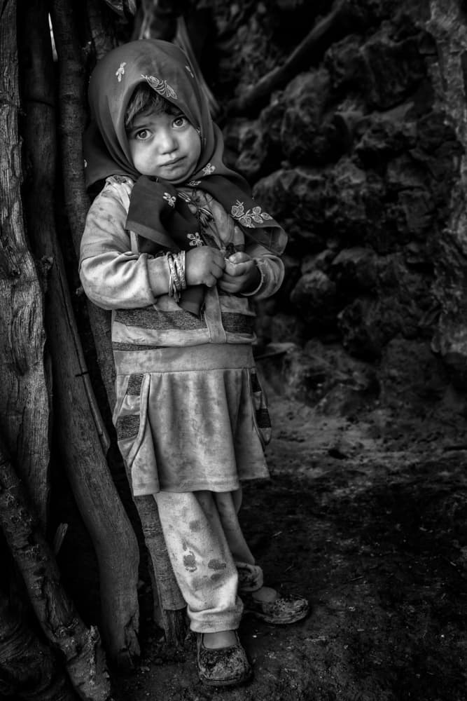 Little Girl's Gaze by Mohammadreza Momeni — canvas wall art