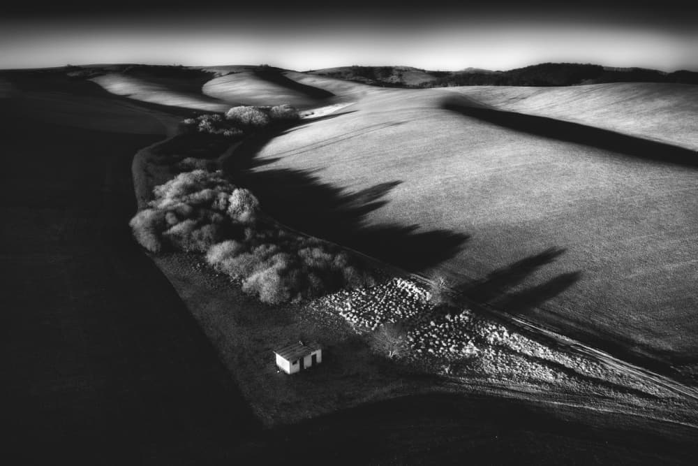 Rolling Hills Shadows by Pali Gerec — canvas wall art