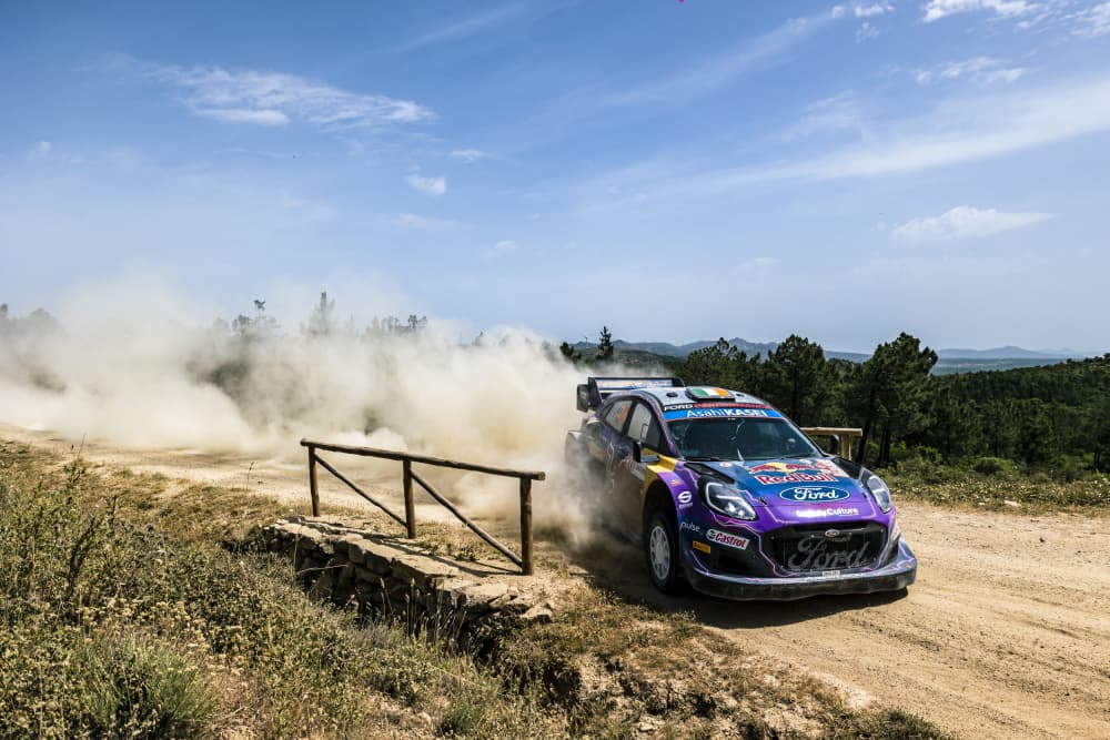 Purple Rally Car Drifting by ATTILA SZABO — canvas wall art