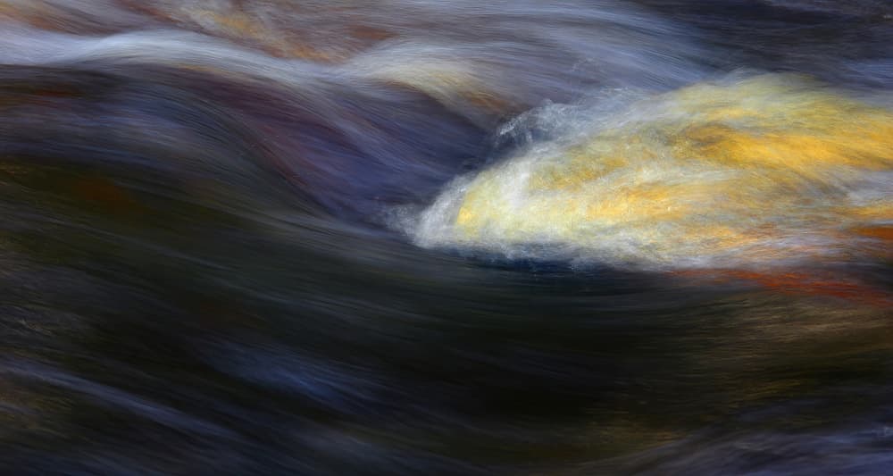 Golden Flowing Waters by Ylva Sjögren — canvas wall art