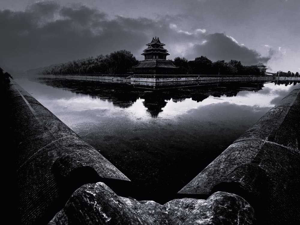 Mysterious Corner Tower by Jasmine Zhang — canvas wall art