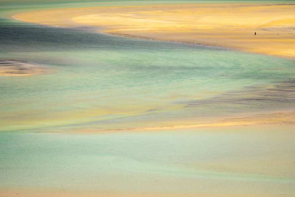 Golden Sands Turquoise Water by Franco Ameli — canvas wall art