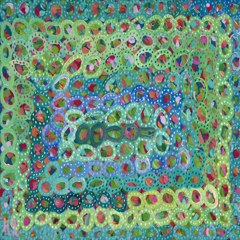 Concentric Color Rings by Helen Joynson — canvas wall art