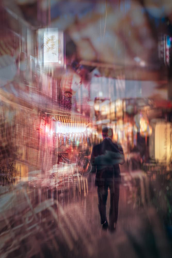 City Night Motion by Yuzo Fujii — canvas wall art