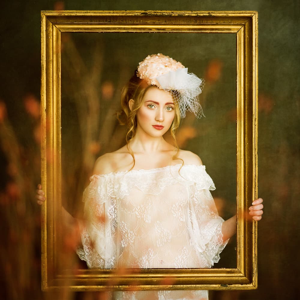 Ethereal Framed Portrait by Mike Darzi — canvas wall art