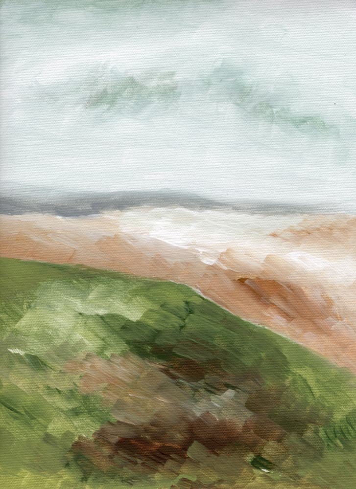 Abstract Coastal Landscape by Nikita Jariwala — canvas wall art