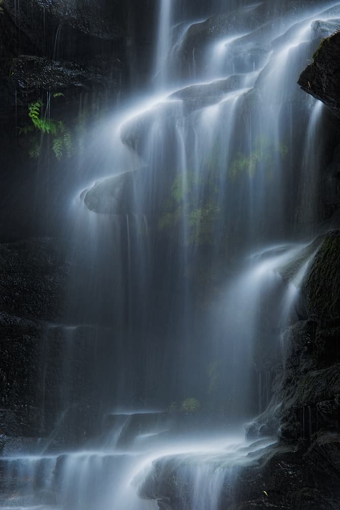 Misty Waterfall Flow by Yan Zhang — canvas wall art