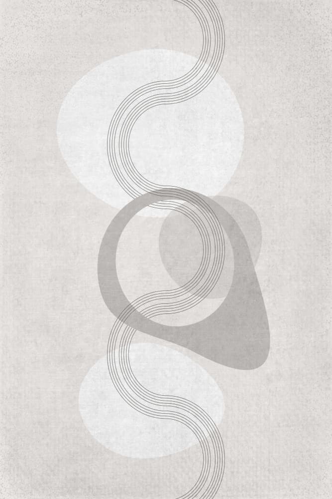 Serene Abstract Shapes by Melanie Viola — canvas wall art