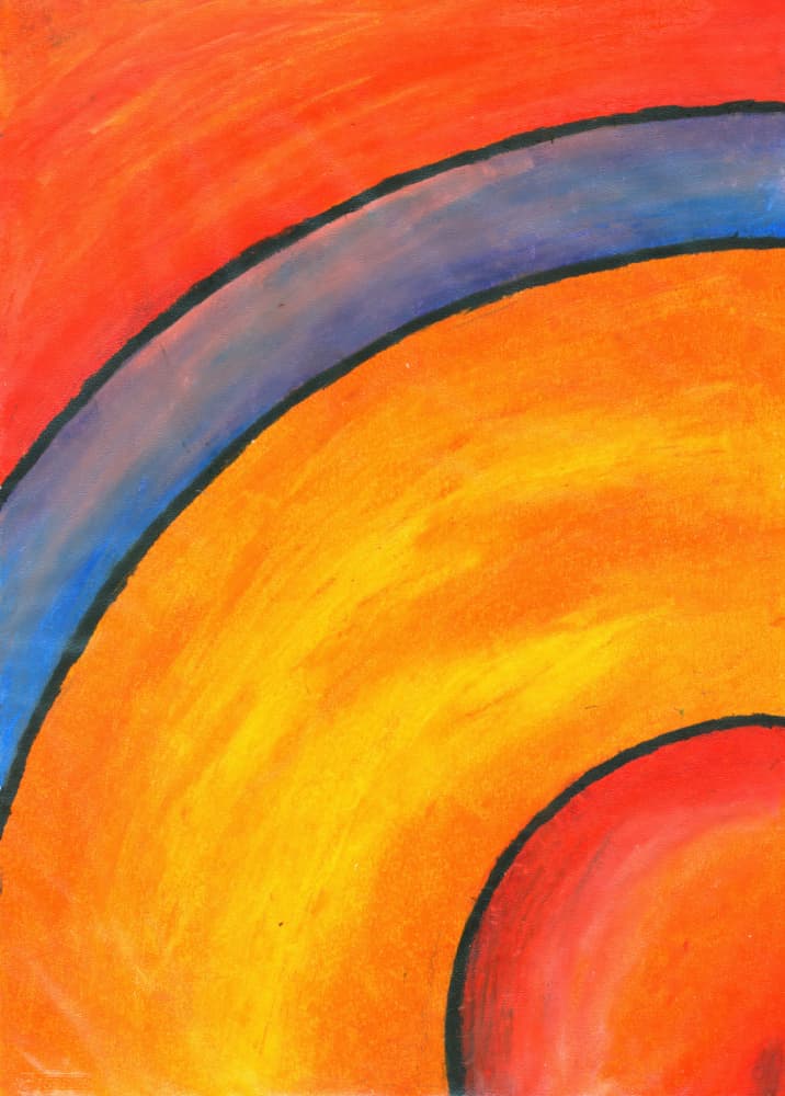 Vibrant Abstract Curves by Kulik — canvas wall art