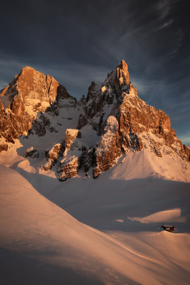 Majestic Golden Peaks by Yan Zhang — canvas wall art