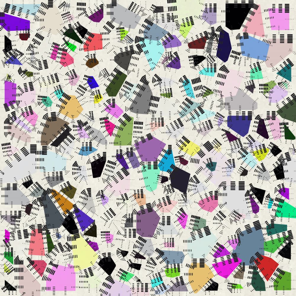 Dynamic Geometric Pattern by Angelo Cerantola — canvas wall art