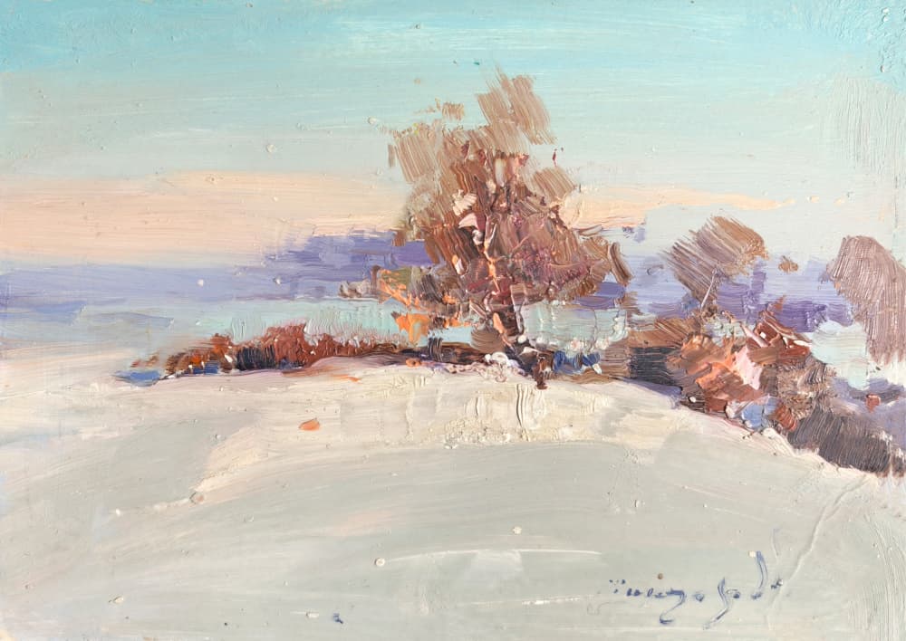 Winter Landscape Glow by Alexander Shandor — canvas wall art
