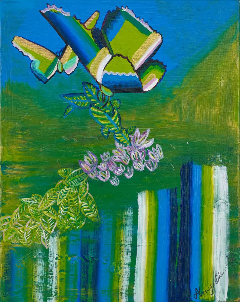 Abstract Butterfly Bloom by Amy Diener — canvas wall art