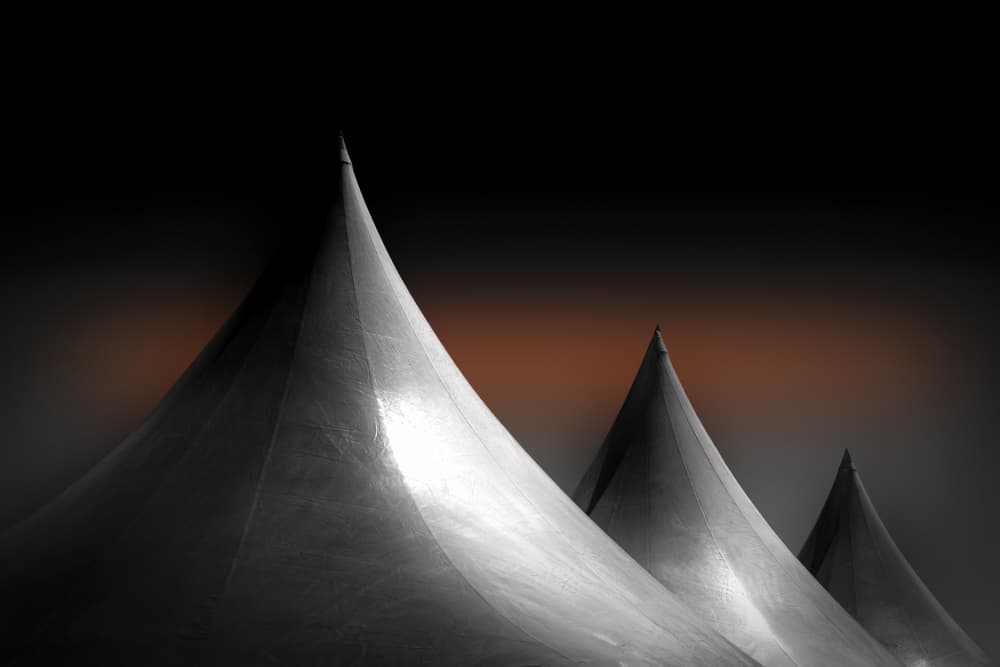 Dark Peaks Orange Glow by Anita Martin AnnaPileaFotografie — canvas wall art
