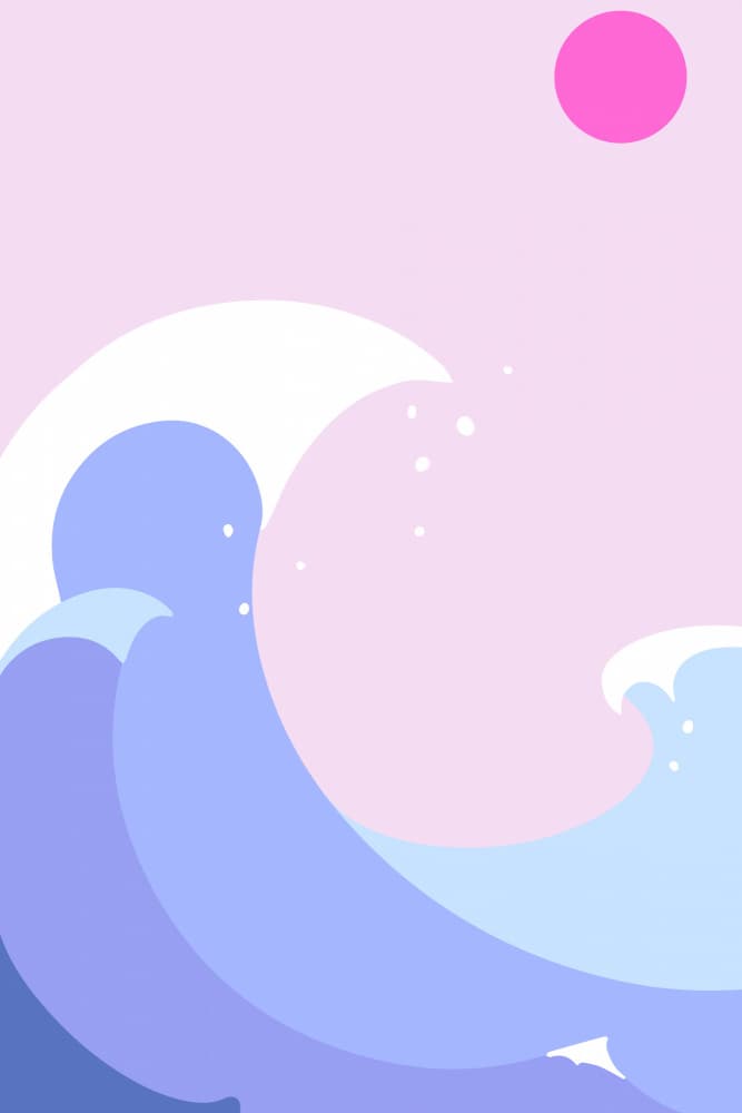 Serene Pastel Waves by jay stanley — canvas wall art