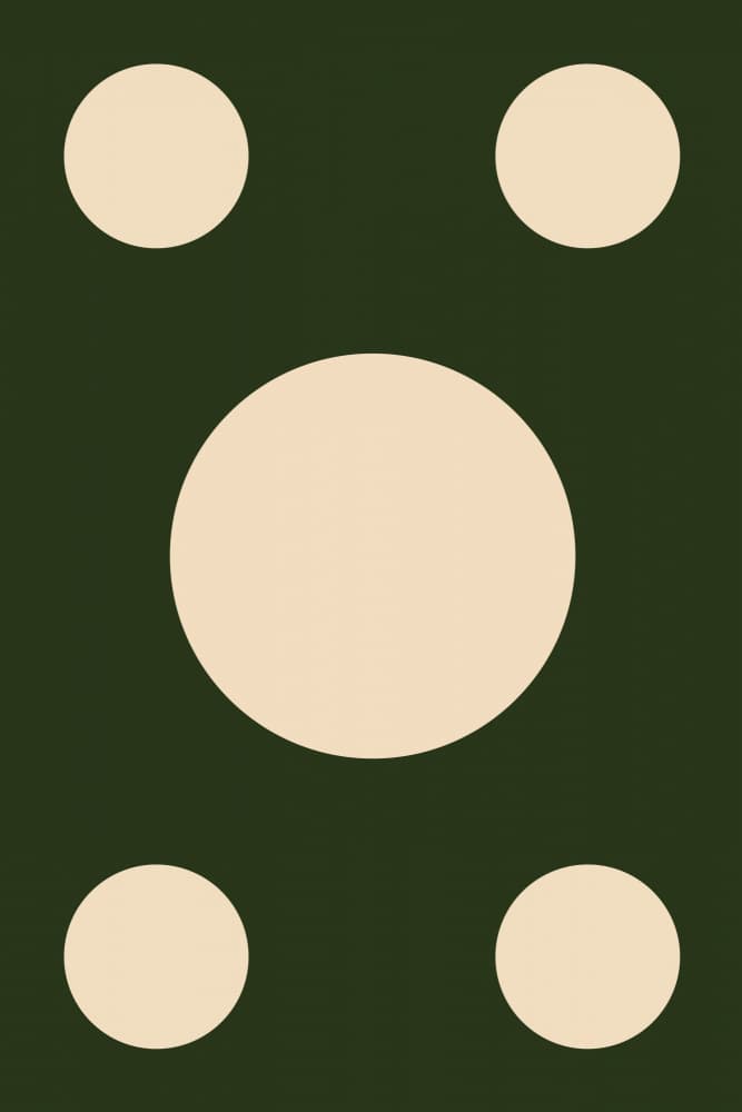 Five Geometric Circles by Natasha Playell — canvas wall art