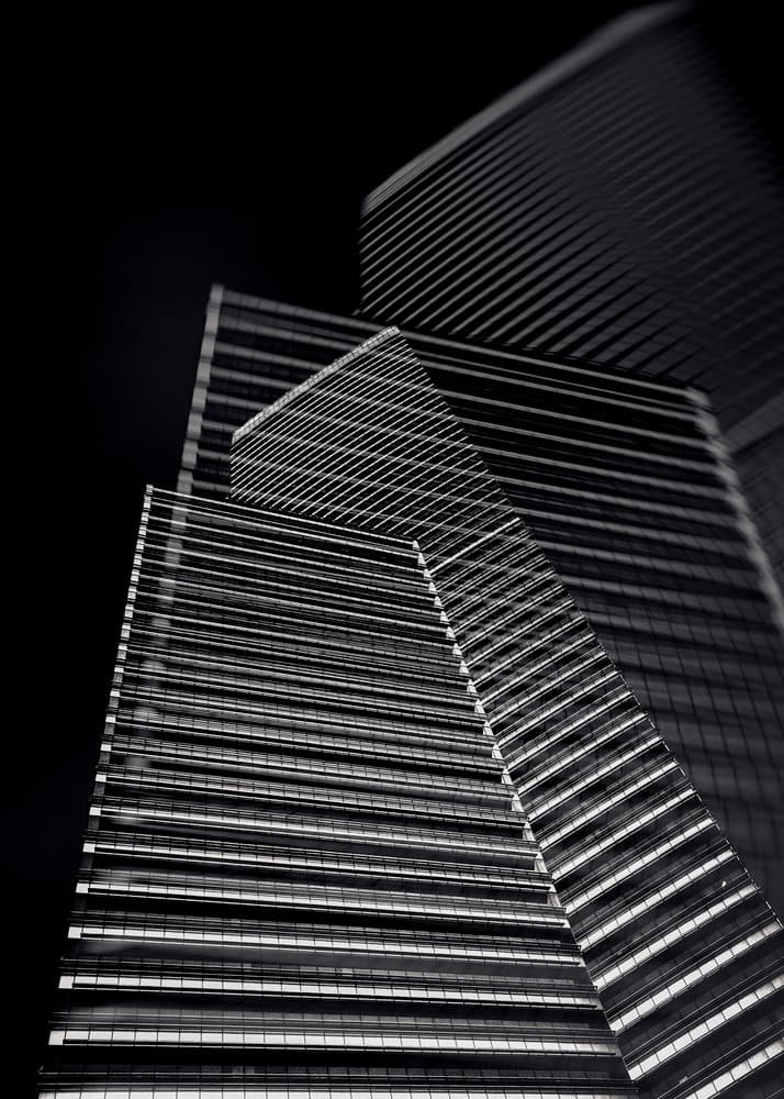 Modern City Geometry by Ahmed Thabet — canvas wall art